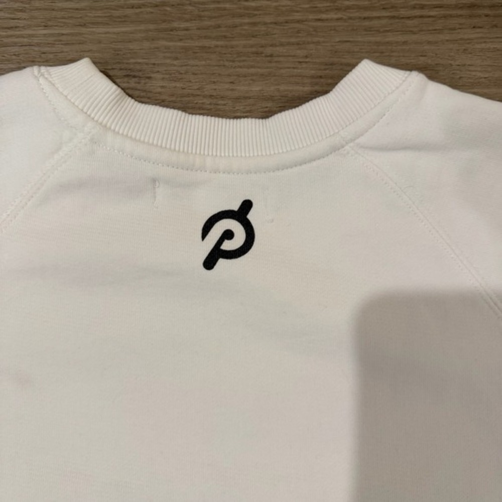 Spiritual Gangster x Peloton Classic Sweatshirt Womens Large White Raised Logo - Picture 7 of 8